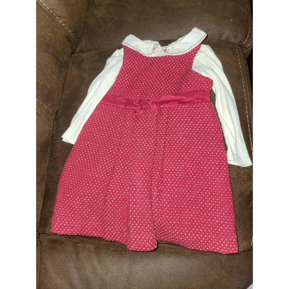 Janie and jack jumper‎ dress with gymboree undershirt Christmas holiday 2t